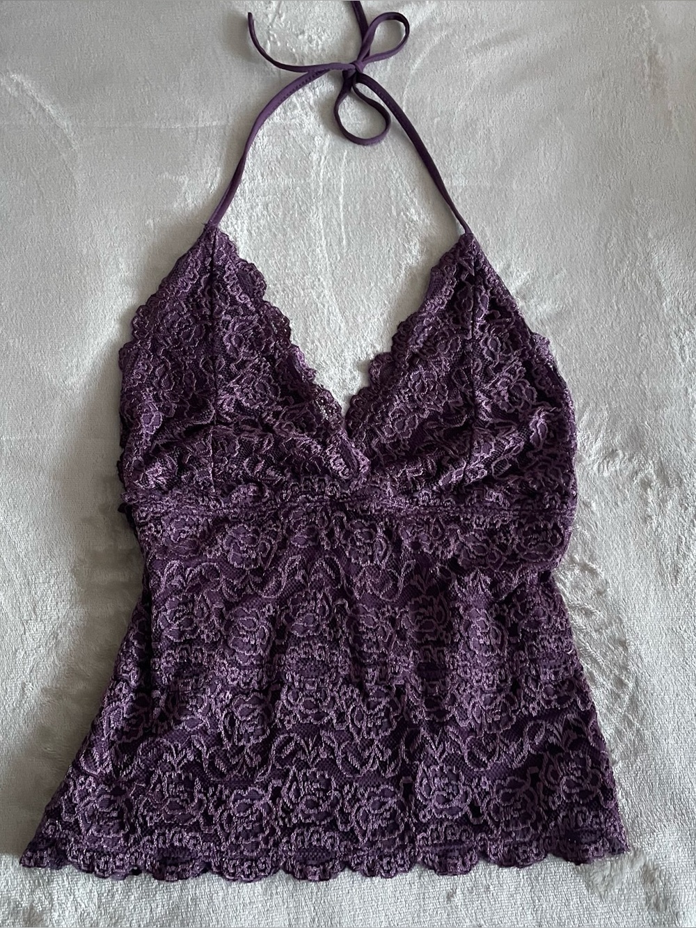 Dynamite Purple Halter Tank Top